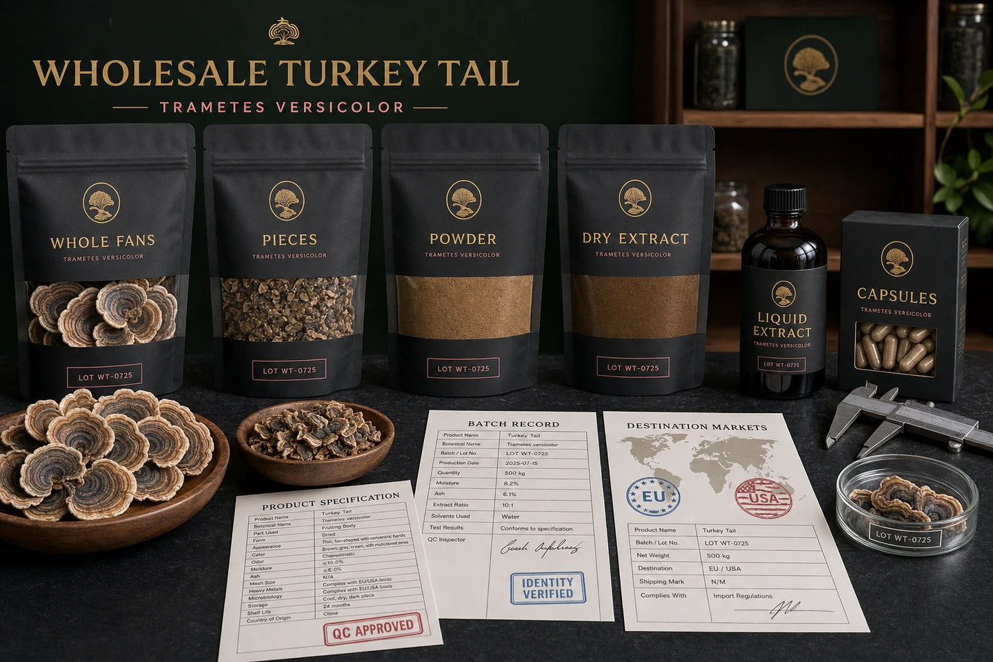 Wholesale Turkey Tail Portfolio Buyer’s Guide - professional Turkey Tail wholesale visual
